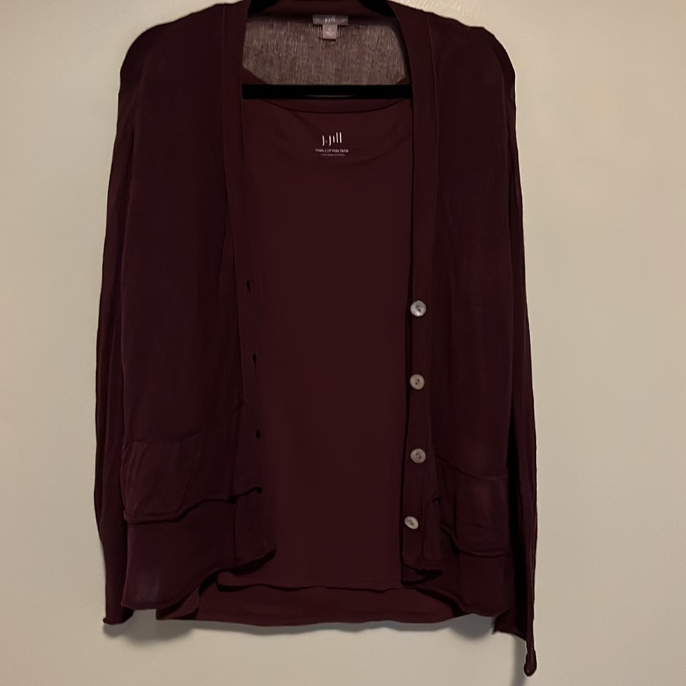J Jill tank and cardigan set